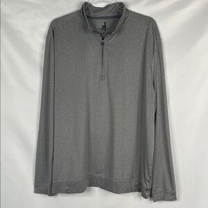 Johnnie O Randall Prep Performance Gray Quarter-Zip Pullover
